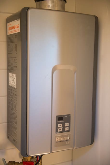 Tankless, instant hot water.