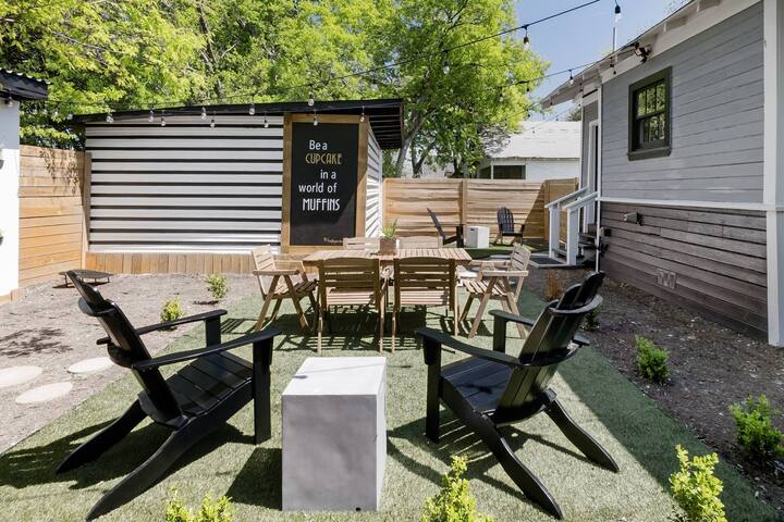 Backyard dining/ game space